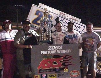 Travis Rilat and crew in victory lane