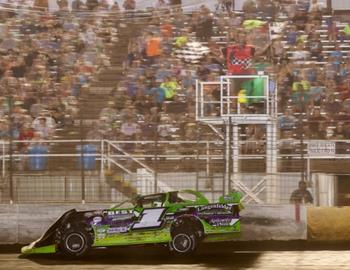 Tyler Erb wins the DIRTcar Summer Nationals feature at Lee County Speedway on June 19.