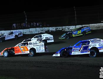 Fairbury Speedway (Fairbury, IL) – Summit DIRTcar Modified Nationals – 35th Annual Prairie Dirt Classic – July 25-26 2025. (Josh James Artwork photo)