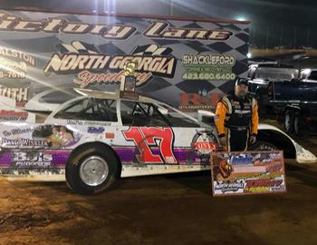  Jeff Smith raced to the United Championship Racing Alliance presented by Casteel Farms victory on Saturday night, November 16 at North Georgia Speedway.