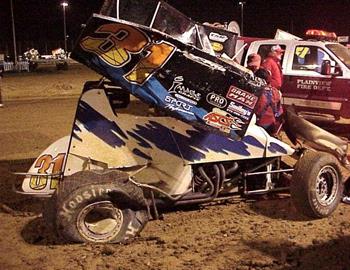 Brandon Berrymans machine was damaged