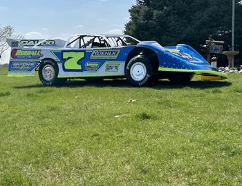 Andy Nezworski wins at Davenport Speedway on April 11.