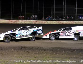 Lakeside Speedway (Kansas City, KS) – USRA Heartland Modified Tour – June 7, 2024. (Todd Boyd photo)