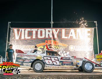 Carlos Ahumada Jr. wins at Vado Speedway Park (Vado, NM) on August 24, 2024. (Vado Speedway Park photo)