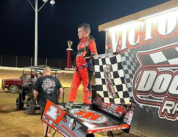 Zander LaRose wins at Doe Run Raceway (Doe Run, MO) on July 26, 2024.