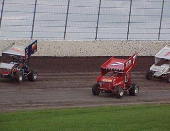 Bryan Jamison (00), Jace Pennetta (7J) and Jake Martens (1x) off turn two