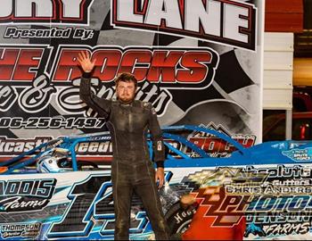 Logan Walls picked up the Pro Late Model win on Saturday night Rock Castle Speedway.