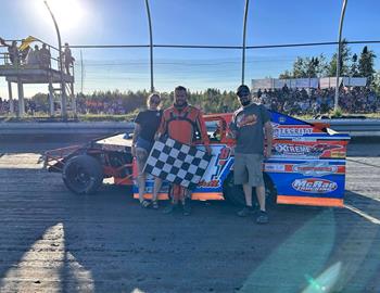 Brandon Rehill won at Lake of the Woods Speedway on September 7