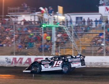 Spencer Hughes completed the sweep of the 2024 Clash at the Mag at Magnolia Motor Speedway (Columbus, Miss.) with a $12,000 victory on June 15. (Chris McDill image)
