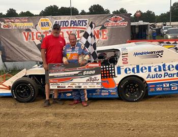 Ken Schrader completed a sweep of the racing action at Moberly (Mo.) Motorsports Park on Tuesday, May 27.