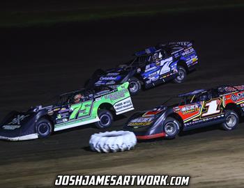 Farmer City Raceway (Farmer City, IL) – World of Outlaws Case Late Model Series – Illini 100 – April 12th-13th, 2024. (Josh James Artwork)
