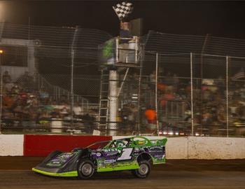 Tyler Erb wins at Springfield Raceway during the DIRTcar Summer Nationals event on June 24.