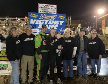 Dillard Hatchett won his second-straight Crate Racin USA Sportsman Late Model feature at Tennessee National Raceway (Hohenwald, Tenn.) on Saturday, March 30.