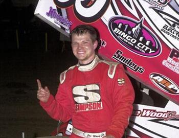 Joe Wood, Jr., takes the ASCS Sooner season opening win at Creek County Speedway