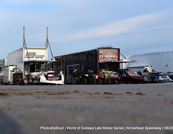 Arrowhead Speedway (Colcord, OK) – World of Outlaws Real American Beer Late Model Series – Sooner State Showdown – August 22nd-23rd, 2025. (Todd Boyd photo)