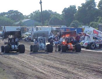 Staging in the Cowtown pits