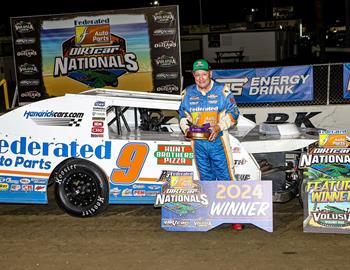 Ken Schrader picked up the DIRTcar Nationals win on Tuesday, Feb. 6 at Volusia Speedway Park (Barberville, Fla.)
