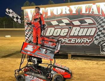 Zander LaRose wins at Doe Run Raceway (Doe Run, MO) on June 21, 2024.