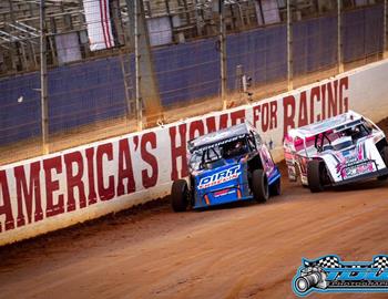 Austin in action at The Dirt Track at Charlotte.