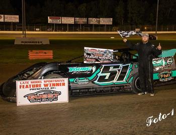 Colby Ponds wins at Magnolia Motor Speedway on July 27