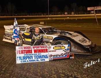 Bailey Callahan continued his early-season hot streak with a Friday night Late Model victory at Magnolia Motor Speedway (Columbus, Miss.) during the Golden Egg Classic. He now has three wins this season.