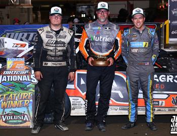 Volusia Speedway Park (De Leon Springs, FL) – World of Outlaw Late Model Series – DIRTcar Nationals – February 10th-15th, 2025. (Josh James Artwork)
