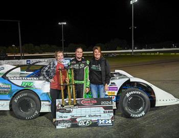 Josh Skorczewski wins at Dakota State Fair Speedway in the Tri-State Late Models division on June 6.