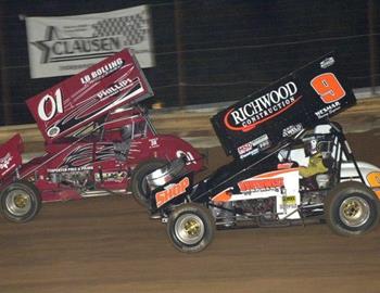 Shane Morgan (01) and Gary Wright (9)