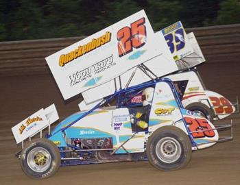 Geoff Quackenbush (25) and Tim Hogue (39)