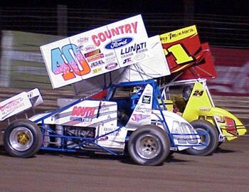 Ricky Stenhouse Jr. (40r) and D.J. Masner (d1)