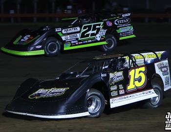 Farmer City Raceway (Farmer City, IL) – Midwest Auto Racing Series (MARS) Late Model Championship – 15th Annual Jr. Kimler Memorial – July 18, 2025. (Josh James Artwork photo)