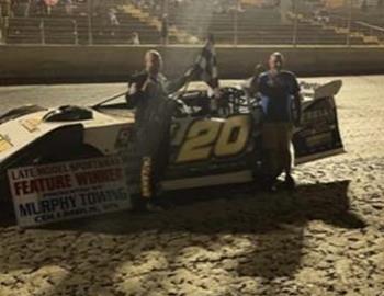 Bailey Callahan won another Late Model Sportsman feature on Saturday at Magnolia Motor Speedway (Columbus, Miss.).