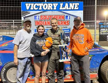 Dustin Nobbe banked the Crate Late Model win at Circle City Raceway (Indianapolis, Ind.) on Friday, October 4.