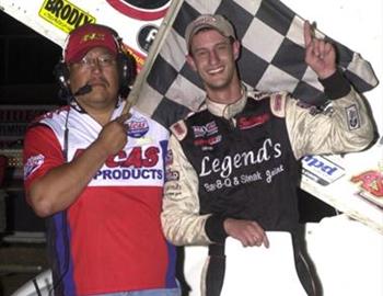 Zach Chappell with his second career Speedweek triumph