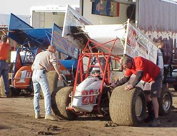 Scraping mud in McCool Junction