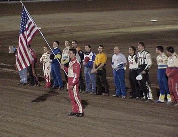 Opening ceremonies at Delta Bowl Speedway