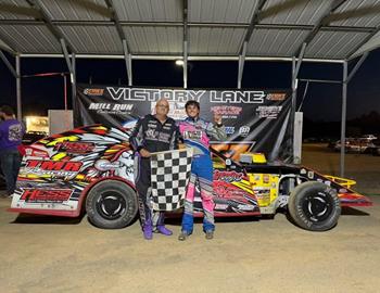 Dennis Lunger Jr. earned an E-Mod victory at Eriez Speedway on Sunday, August 24.