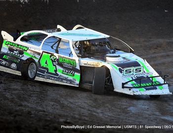 81 Speedway (Park City, KS) – United States Modified Touring Series (USMTS) – 2nd Annual Ed Gressel Memorial – June 21-22, 2024. (Todd Boyd photo)