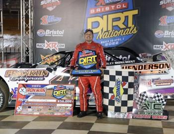 Chris Madden pocketed a $50,000 top prize for winning the XR Super Series Super Late Model Bristol Nationals opener at Bristol (Tenn.) Motor Speedway.