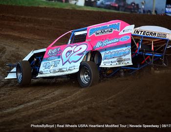 Nevada Speedway (Nevada, MO) – USRA Heartland Modified Tour (HMT) – August 17, 2024. (Todd Boyd photo)