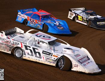 Peoria Speedway (Peoria, IL) – Midwest Auto Racing Series (MARS) Late Model Championship – Garry Swibold Memorial – April 26, 2025. (Josh James Artwork photo)