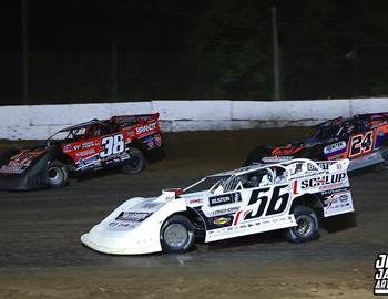 Quincy Raceways (Quincy, IL) – Midwest Auto Racing Series (MARS) Late Model Championship – May 16, 2025. (Josh James Artwork photo)