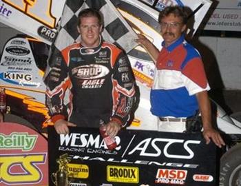 Jason Johnson in victory lane