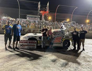 PRL Motorsports and driver Jason Hollis won at Magnolia Motor Speedway in the Crate Racin USA Street Stock Division on September 1 (Jason had last been behind the wheel almost 4 years ago!)