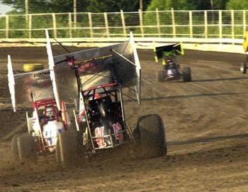 Jason Johnson (41) and others charge off turn two