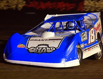 Chase Junghans registered the $5,000 win in Friday night’s Clyde Ellis Memorial at Lakeside Speedway (Kansas City, Kan.). *(Todd Boyd image)*