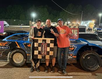 Braeden Frost wins at Clarksville Speedway in the Quicksilver Series, picking up his 7th win in 9 starts on Saturday April 27.