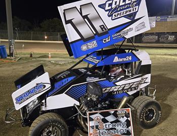 Harrison Robards at Coles County Speedway (Mattoon, Illinois) on October 12, 2024. (Coles County Speedway photo)