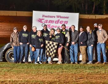 Tanner Meals won the CRUSA Late Model Sportsman feature at Camden Speedway on April 26.