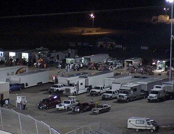 Birds eye view of Hollywood Hills pit area